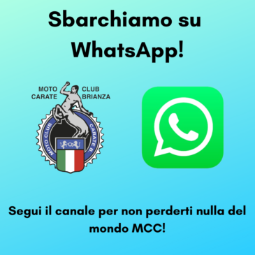 Il Motoclub Carate sbarca su WhatsApp!